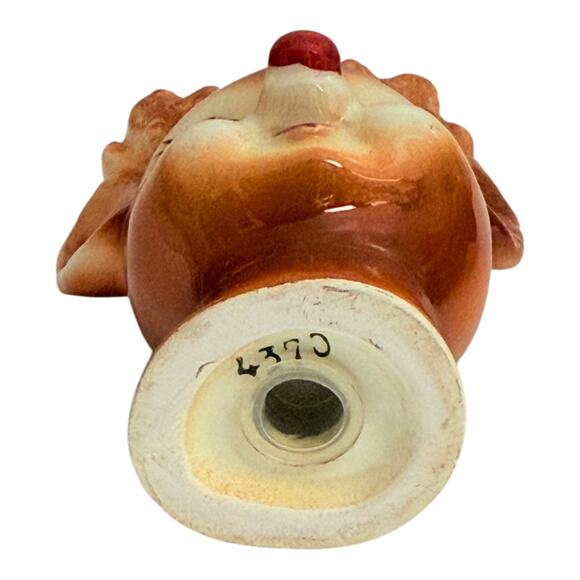 Anthropomorphic 1950s Lefton Rudolph Red Nose Reindeer Salt & Pepper Shaker Set - Picture 10 of 12